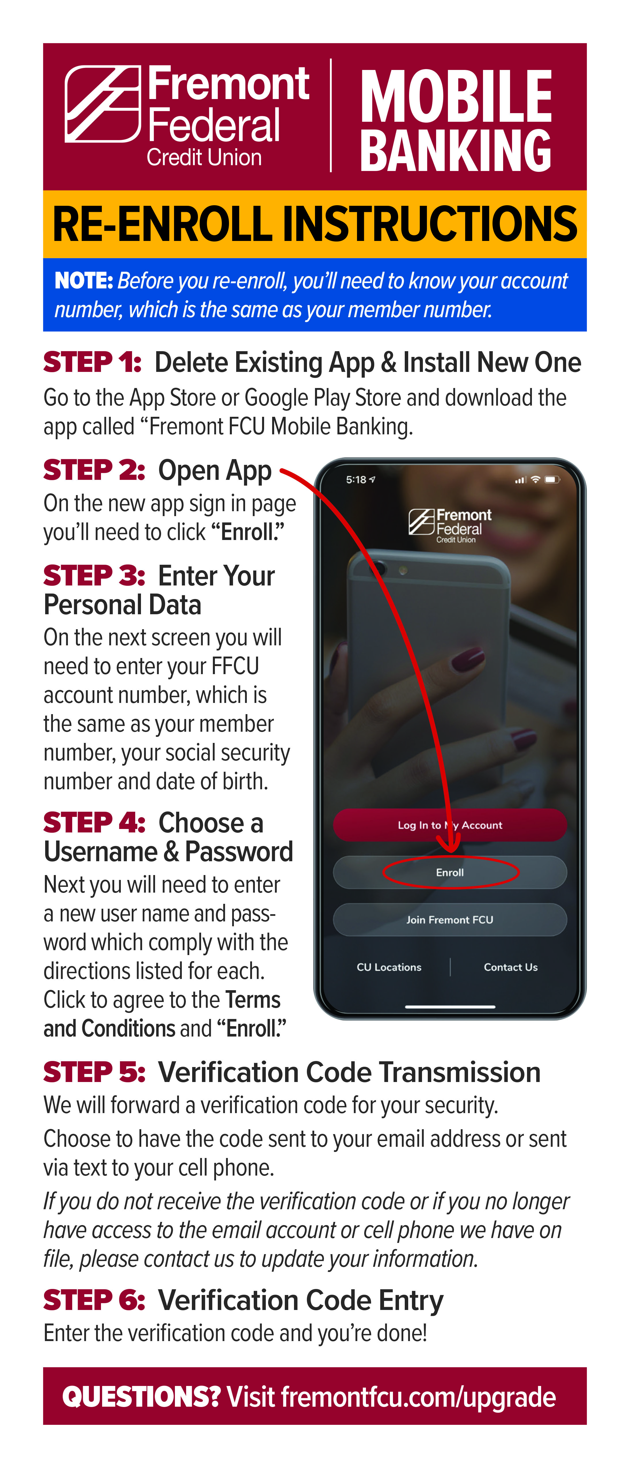 How to enroll in mobile banking